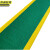 京洲实邦 绿色1.5米宽*1米长 黄边地垫加厚安全通道人字形防滑垫JZSB-9044