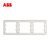 ABB 开关插座 轩致系列/白色/无框/三位多联安装框 AF631 N