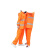 环卫雨衣雨裤套装男保洁橙色带反光条分体式道路施工清洁工人工地 单层牛津布环卫雨衣橘红色 L