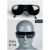 电焊打磨墨镜透明玻璃劳保护眼镜防尘护目镜平光镜防风镜防护眼睛 2010黑50副