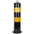 有豫  钢管警示柱反光柱道口标桩黄黑镀锌钢管立柱防撞柱隔离柱   固定款11.4*50cm 0.8mm  单位：个