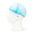 舜选 一次性头套 无纺布条形帽子 食用品帽卫生保洁防尘帽 100只 SHW100  蓝色