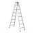 普力捷（PULIJIE）折叠工程梯子铝合金人字梯加厚双侧楼梯铝梯；A型2.5米