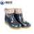 沸耐笙 FNS-04837 中性低筒雨鞋 耐酸碱油PVC低帮水鞋 519黑色加棉 37 双