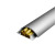 DS 铝合金线槽 长度1米（12号） 金属防踩线槽 半弧形地板地面穿线用 