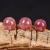 唯誠7A级冰种血红草莓晶散珠天然粉水晶圆珠半成品手链diy饰品配件 7a冰种草莓晶4~4.5mm【单颗】