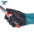 多给力（WonderGrip）WG-528长筒灵巧型防油防水耐磨丁腈全浸胶手套防滑舒适型 绿色 S 1双 定做