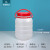化科 实验室用塑料罐 密封桶 大容量瓶铝箔封口 塑料直桶3L(配红色铝箔盖）4个