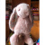 正版英国Jellycat 花布邦尼兔系列毛绒花耳朵兔子安抚礼物31cm 浅桃粉色花耳朵 BL3BLU 31cm