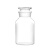 希试 透明加厚广口试剂瓶磨砂口玻璃瓶医药瓶分装广口瓶玻璃化学瓶 个 125ml广口瓶透明色（10个） 