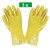 耐油耐酸碱 防水工业手套 加厚棉毛浸塑橡胶防护手套舒适内衬 佳护黄色浸塑3双价