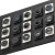 D型模块音视频86面板RS232插座HDMI网络XLR光纤DB9莲花卡侬6.35头 1位86空白面板-黑色