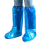 定制一次性长筒鞋套PE防水防泥养殖场加厚防护长筒靴套雨天户外漂 一次性蓝色靴套500只一箱 均码