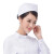 劳保佳 护士帽 护士长燕尾帽 横杠斜杠护士工作帽 可定制横杠 白色涤卡厚款 均码