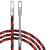 丰稚 穿线器 万能拉线 电工手动引线 钢丝暗线电线网线暗管 三股25米-圆头