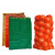 定制网袋编织袋装玉米洋葱塑料加密加厚绿色网眼袋橙子水果网兜袋 桔红加密52*85(承重约60斤)