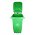 昂来瑞特 塑料带轮垃圾桶 环卫圾桶 240L 绿色