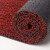 定制丝圈地垫入户门垫门厅地毯防滑防尘pvc垫子进户门脚垫可裁剪 红黑色20mm特厚款 60*90cm
