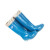沸耐笙 FNS-04549 中性高筒加棉保暖雨靴 成人外穿低跟PVC水鞋 蓝色加棉 36码 双