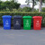 益美得 新国标分类垃圾桶大号户外环卫垃圾箱果皮桶 100L红色（有害垃圾）
