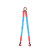 定制东方力神双腿吊带成套组合式索具一套包含长环1+卸扣议价 4560额定载荷3吨1米-2腿