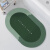 纳米硅藻泥软地垫硅藻土吸水脚垫速干卫生间浴室防滑垫进门垫 绿底SM椭圆形 45X80CM水晶绒