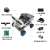 优创起源 ROS机器人小车激光视觉SLAM导航雷达建图深度相机Jetson nano开发学习套件 麦克纳姆轮版本+触摸显示屏+手提箱 深度相机+思岚A1雷达，不带主板