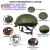 原品复刻俄军6b47战术头盔  小绿人训练盔  塔科夫同款 EMR迷彩护目镜罩