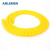 ABLEMEN 阻燃电线电缆螺旋缠绕管 线缆装饰防冻保护绕套管黄色 内径16mm 长10米