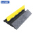 苏识 橡塑线槽减速带 大中一线槽 黑黄色 1000×500×110mm PVC盖板+橡塑底座 约14.5kg 个