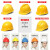 国标安全帽工地施工加厚透气玻璃钢头盔领导用建筑工程 三筋升级加厚按钮款-黄色