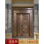 铜门别墅大门子母门中式入户门仿铜家用轻奢进户门甲级防盗门 紫铜0.8