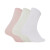 PUMA彪马官方 运动休闲中袜袜子（3对装）APAC 935407 白色-粉红色-白色-蓝色-05 EU:35-38 规格:21-22