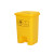 垃圾桶黄色废弃物脚踏桶医院诊所大号带盖商用脚踩桶 加厚60L生活/脚踏/灰色