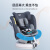 REEBABY 儿童安全座椅汽车用一体全注塑360度旋转支撑腿 婴儿宝宝车载安全座椅 946启智·流星灰