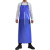 海斯迪克  HKQS-26 防水pvc围裙 蓝色加厚防水无袖围裙 加厚耐用工业围裙110*90cm 蓝色 1件