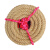 赫思迪格 黄麻绳 捆绑绳包装绳 手工编织黄麻绳子 粗细麻绳船绳装饰 直径10毫米50米 HGJ-1098
