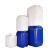 5-30升方形塑料桶 加厚10L扁罐级包装桶20公斤堆码塑胶化工桶 10升（加厚）蓝色桶堆码桶