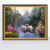 帝旗 天鹅湖手绘油画风景画玄关装饰画欧式卧室挂画餐厅墙画 如图 90X70