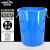 金诗洛 KSL145 塑料大桶 环卫物业垃圾桶酒店厨房收纳圆桶 蓝色100升 50*61cm(无盖）