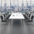 穆运 会议桌长方形圆角会议室洽谈桌白色简约现代多人位办公桌 不含椅1.6*0.8M（送货上门） 不含椅4*1.5M