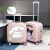 已东（YIDONG）儿童行李箱可骑可坐女孩小型轻便登机小学生拉杆箱卡通 018 樱花粉库洛米 18寸
