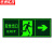 京洲实邦 安全出口指示牌夜光逃生标志箭头标识贴纸警示牌 圆形安全出口直行ZJ-1683