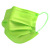 一次性口罩三层荧光绿网红个性潮款彩色成人防尘防护mask 荧光绿+扁带袋装  50只