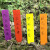 安赛瑞 一字型加厚PP标签（500个）园艺标签一字型插地标签PP塑料标签 黄色 10×2cm 530283