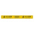 元族 PVC斜纹地贴防滑贴小心地滑 警示楼梯安全标识贴 地滑与台阶（100x10cm）黄色（2个）