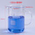 玻璃烧杯量杯化学实验室器材带刻度耐高温可加热透明50/100ml毫升 1000毫升(带柄)