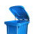 优易固（YOUYIGU）户外垃圾桶 大号物业小区环卫室外塑料带盖带轮酒店商用 120升厨余垃圾