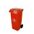 月桐（yuetong）YT-HW05户外环卫塑料垃圾桶120L红 555×470×930mm 塑料