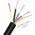 YC橡套软电缆线铜芯国标2/3/4芯1/2.5/4/6平方橡胶YCW电线护套线 国标2芯4平方/整卷